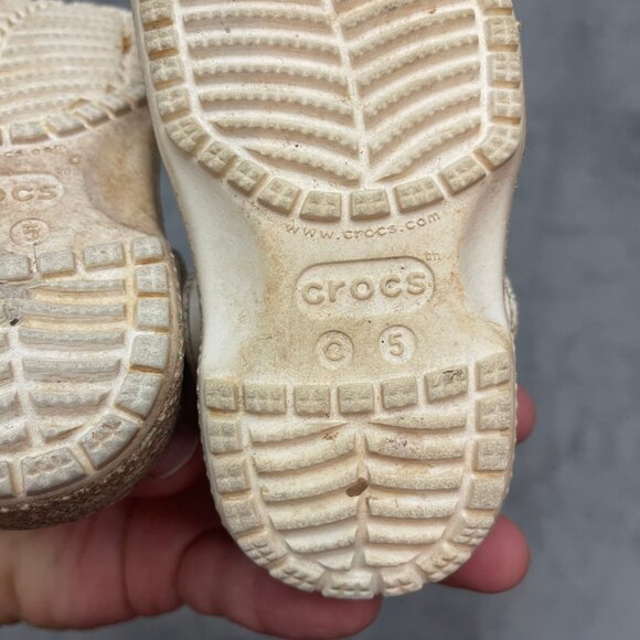 Crocs Baby Toddler Pink Glitter Slip On Shoes C5 Girls - Picture 5 of 7